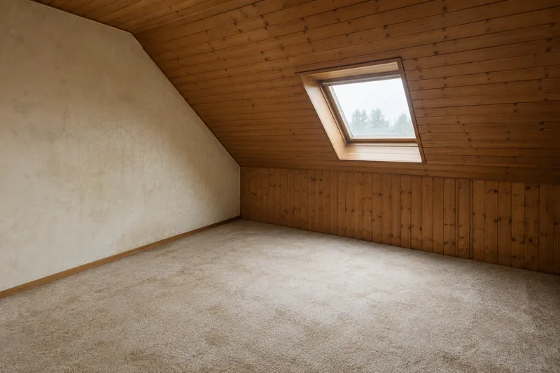 Dachgeschosswohnung renovieren in Berlin: Dachgeschosswohnung aus den 1990er-Jahren vor der Renovierung